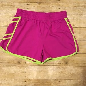 Shorts, quick dry fabric, bright neon colots